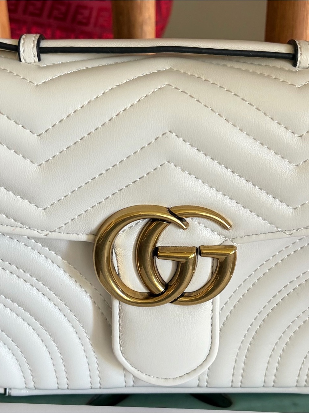Quilted Leather Top Handle Bag